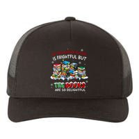 Oh The Weather Outside The Books Are So Delightful Christmas Lights Yupoong Adult 5-Panel Trucker Hat