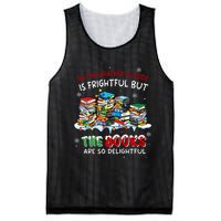 Oh The Weather Outside The Books Are So Delightful Christmas Lights Mesh Reversible Basketball Jersey Tank