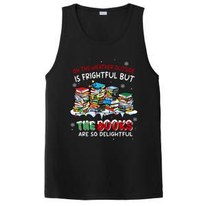 Oh The Weather Outside The Books Are So Delightful Christmas Lights PosiCharge Competitor Tank