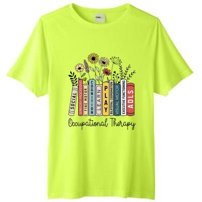 Occupational Therapy Wildflower Book Ot Therapist Assistant Tall Fusion ChromaSoft Performance T-Shirt