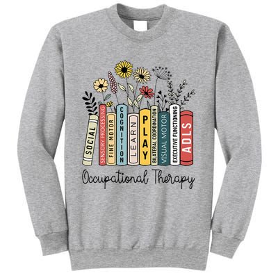 Occupational Therapy Wildflower Book Ot Therapist Assistant Sweatshirt