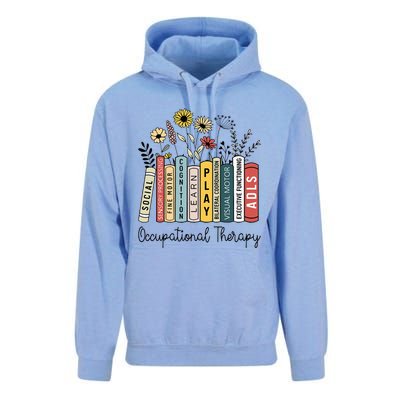 Occupational Therapy Wildflower Book Ot Therapist Assistant Unisex Surf Hoodie