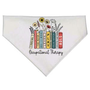 Occupational Therapy Wildflower Book Ot Therapist Assistant USA-Made Doggie Bandana