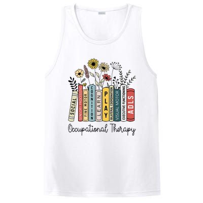 Occupational Therapy Wildflower Book Ot Therapist Assistant PosiCharge Competitor Tank