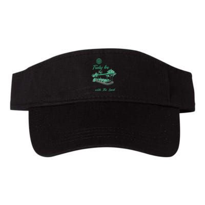 Only Then Will We Truly Be Living With The Land Funny Design Visor