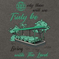 Only Then Will We Truly Be Living With The Land Funny Design Cotton Canvas Backpack