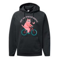 Off To Wreak Havoc Funny Cat Performance Fleece Hoodie