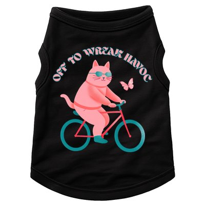 Off To Wreak Havoc Funny Cat Doggie Tank