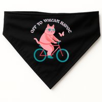 Off To Wreak Havoc Funny Cat USA-Made Doggie Bandana