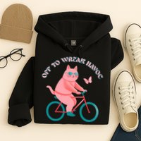 Off To Wreak Havoc Funny Cat Hoodie