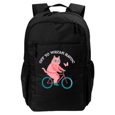 Off To Wreak Havoc Funny Cat Backpack