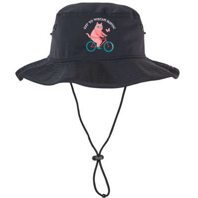 Off To Wreak Havoc Funny Cat Bucket Hat
