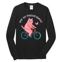 Off To Wreak Havoc Funny Cat Tall Long Sleeve T-Shirt