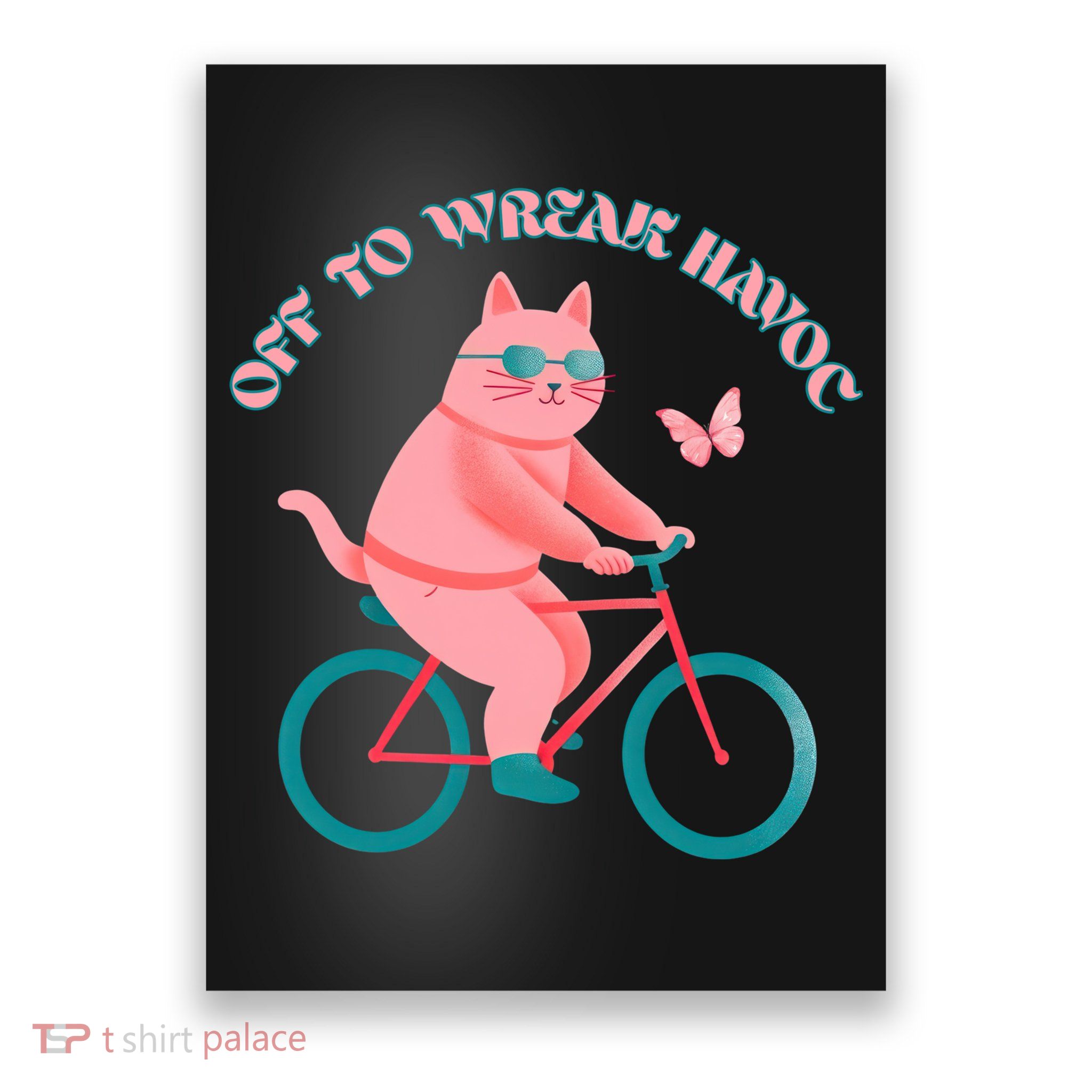 Off To Wreak Havoc Funny Cat Poster