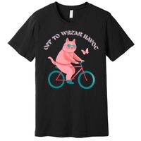 Off To Wreak Havoc Funny Cat Premium T-Shirt