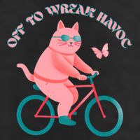 Off To Wreak Havoc Funny Cat Hat
