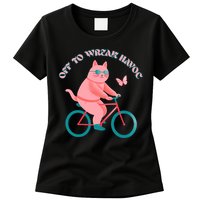 Off To Wreak Havoc Funny Cat Womens T-Shirt