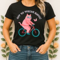 Off To Wreak Havoc Funny Cat Womens T-Shirt