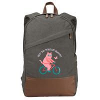Off To Wreak Havoc Funny Cat Cotton Canvas Backpack
