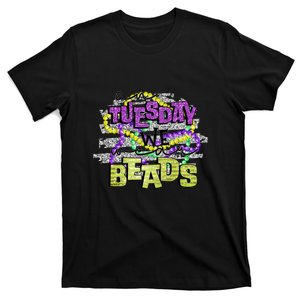 On Tuesday We Beads Fat Tuesday For Mardi Gras T-Shirt