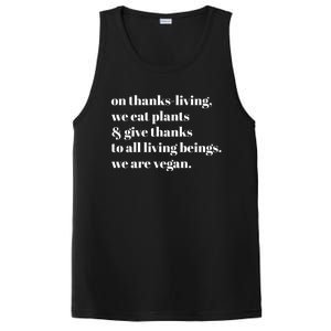 On ThanksLiving We Eat Plants And Give Thanks Great Gift PosiCharge Competitor Tank