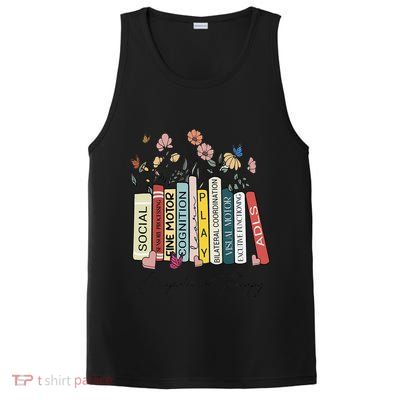 Occupational Therapy Wildflower Book OT Therapist Assistant PosiCharge Competitor Tank