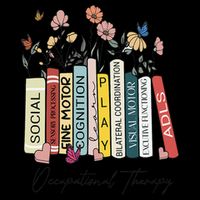 Occupational Therapy Wildflower Book OT Therapist Assistant Kids Sweatshirt