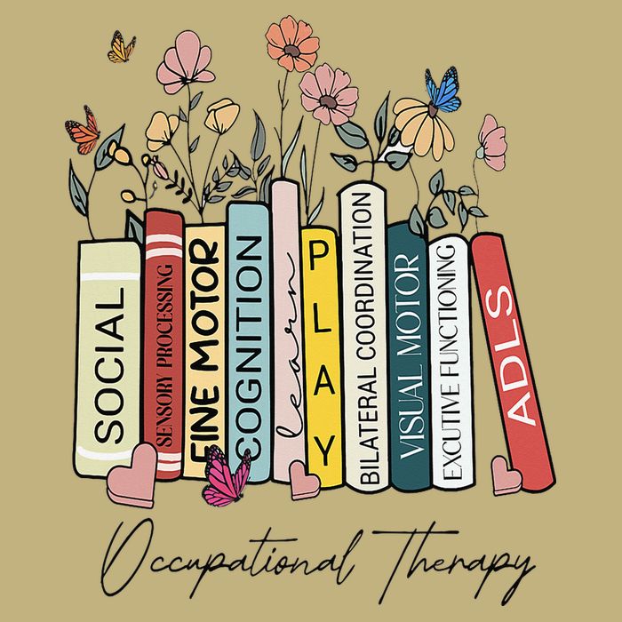 Occupational Therapy Wildflower Book OT Therapist Assistant Button