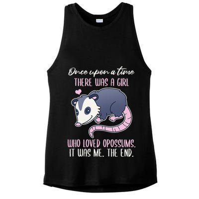 Once There Was A Who Loved Opossums Ladies PosiCharge Tri-Blend Wicking Tank