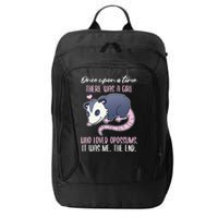 Once There Was A Who Loved Opossums City Backpack