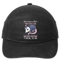 Once There Was A Who Loved Opossums 7-Panel Snapback Hat