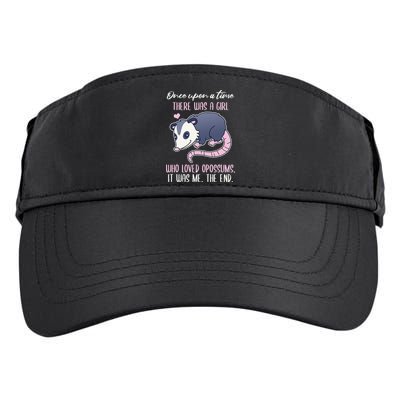 Once There Was A Who Loved Opossums Adult Drive Performance Visor