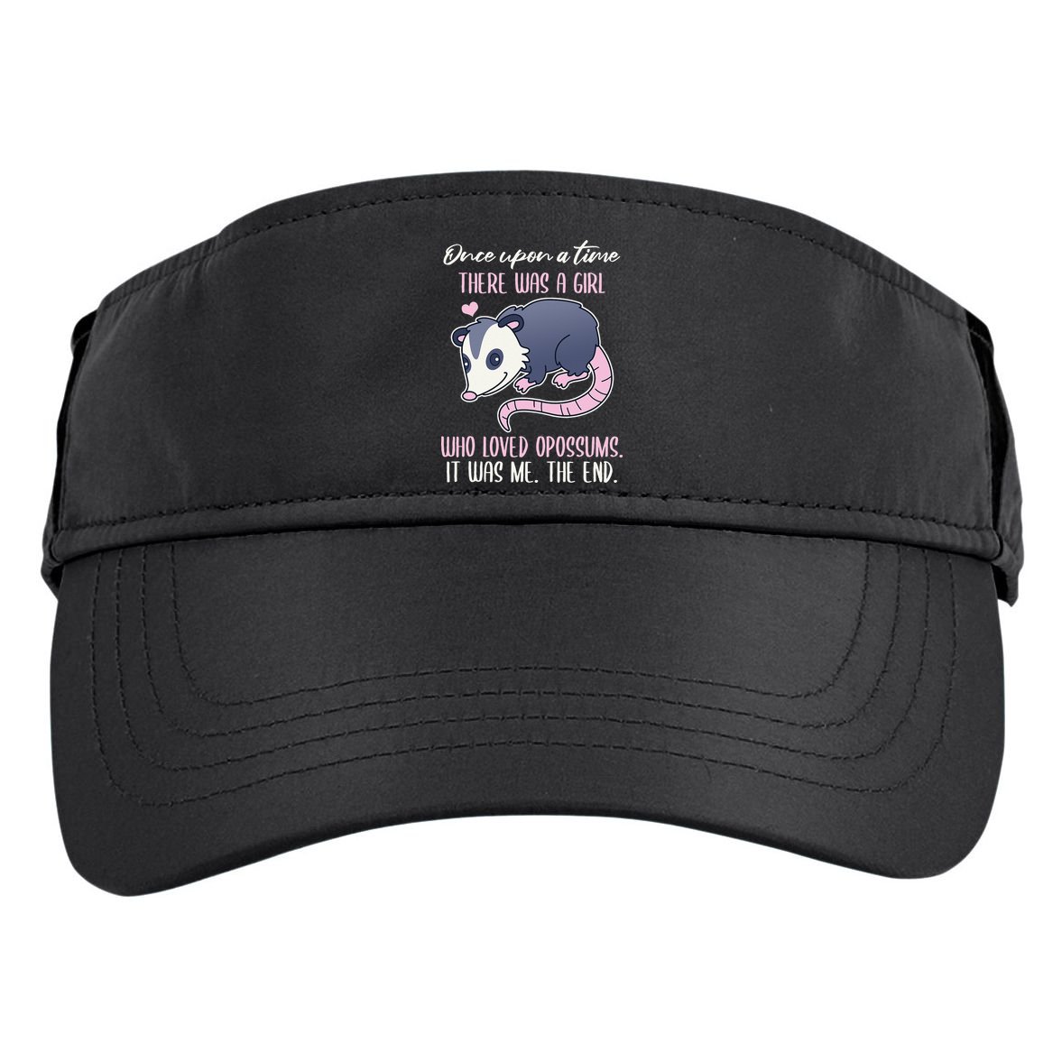 Once There Was A Who Loved Opossums Adult Drive Performance Visor