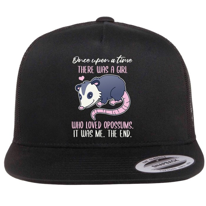 Once There Was A Who Loved Opossums Flatbill Hat