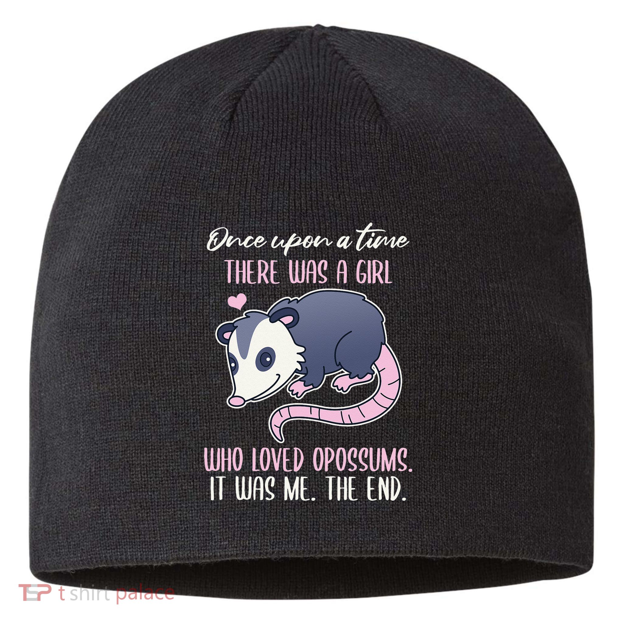 Once There Was A Who Loved Opossums Sustainable Beanie