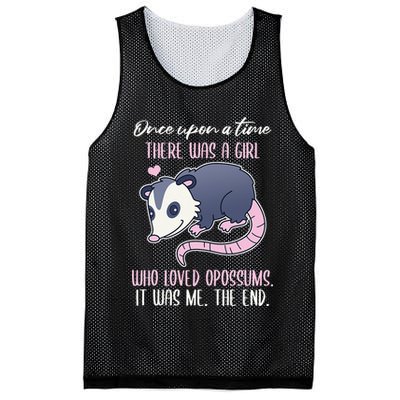 Once There Was A Who Loved Opossums Mesh Reversible Basketball Jersey Tank