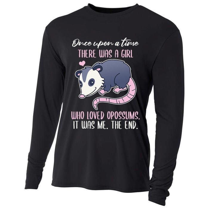 Once There Was A Who Loved Opossums Cooling Performance Long Sleeve Crew