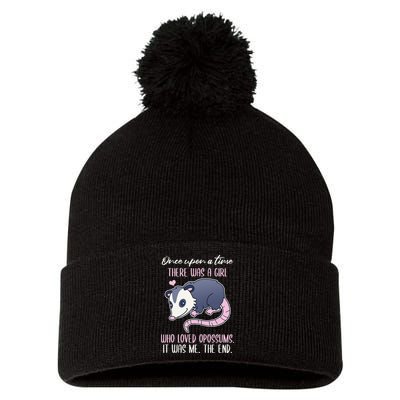 Once There Was A Who Loved Opossums Pom Pom 12in Knit Beanie