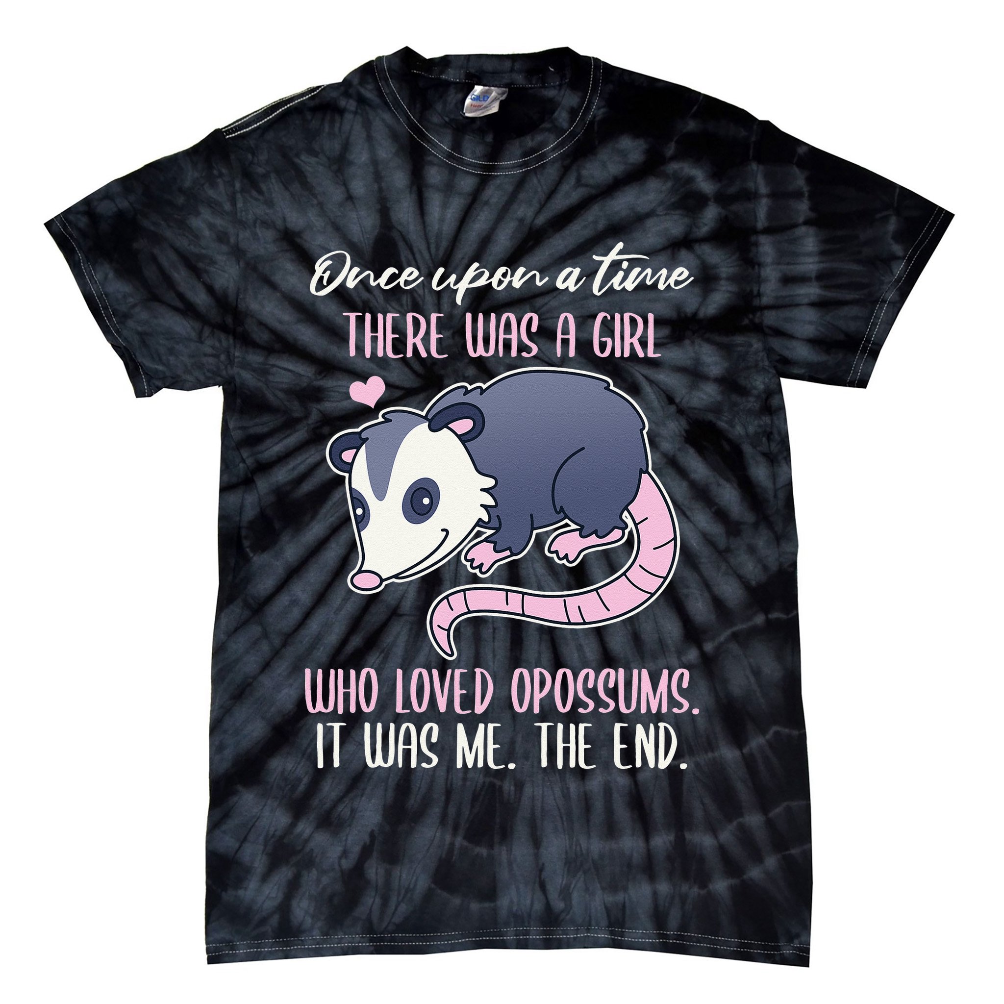 Once There Was A Who Loved Opossums Tie-Dye T-Shirt