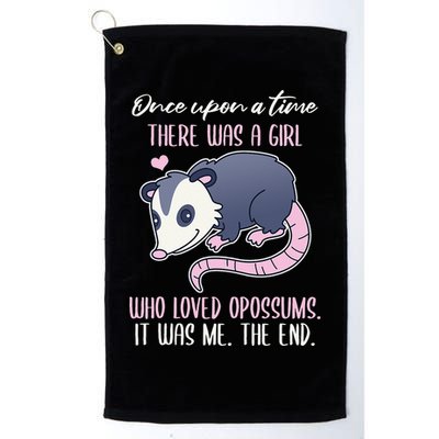 Once There Was A Who Loved Opossums Golf Towel