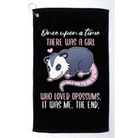 Once There Was A Who Loved Opossums Golf Towel