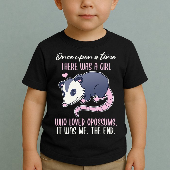 Once There Was A Who Loved Opossums Toddler T-Shirt