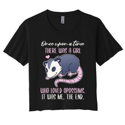 Once There Was A Who Loved Opossums Crop Top