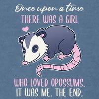 Once There Was A Who Loved Opossums Garment-Dyed Sweatshirt