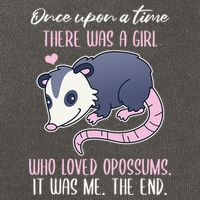 Once There Was A Who Loved Opossums Cotton Canvas Backpack