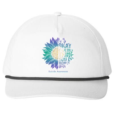 Only Thing You Do Today Is Break Suicide Awareness Sunflowe Snapback Five-Panel Rope Hat