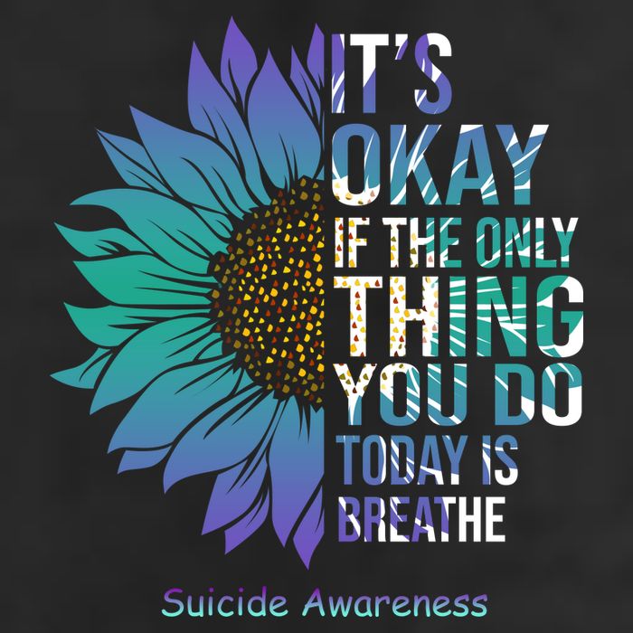 Only Thing You Do Today Is Break Suicide Awareness Sunflowe Hat