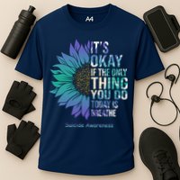 Only Thing You Do Today Is Break Suicide Awareness Sunflowe Cooling Performance Crew T-Shirt