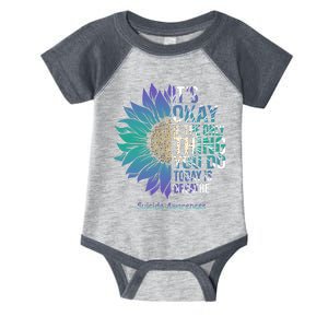 Only Thing You Do Today Is Break Suicide Awareness Sunflowe Infant Baby Jersey Bodysuit