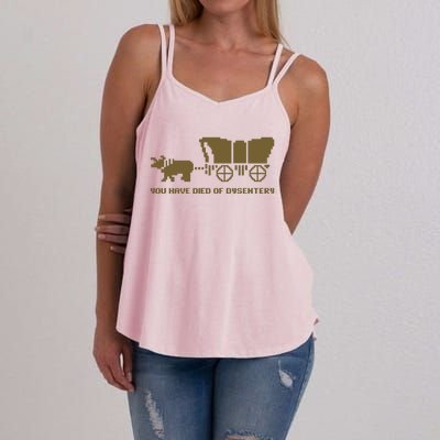 Oregon Trail You Have Died Of Dysentery Women's Strappy Tank